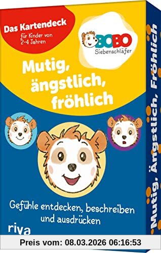 unbekannt Bobo Siebenschläfer – Mutig, ängstlich, Fröhlich, Gefühle Entdecken, Beschreiben Und Ausdrücken – Das Kartendeck Für Kinder Von 2-4 Jahren