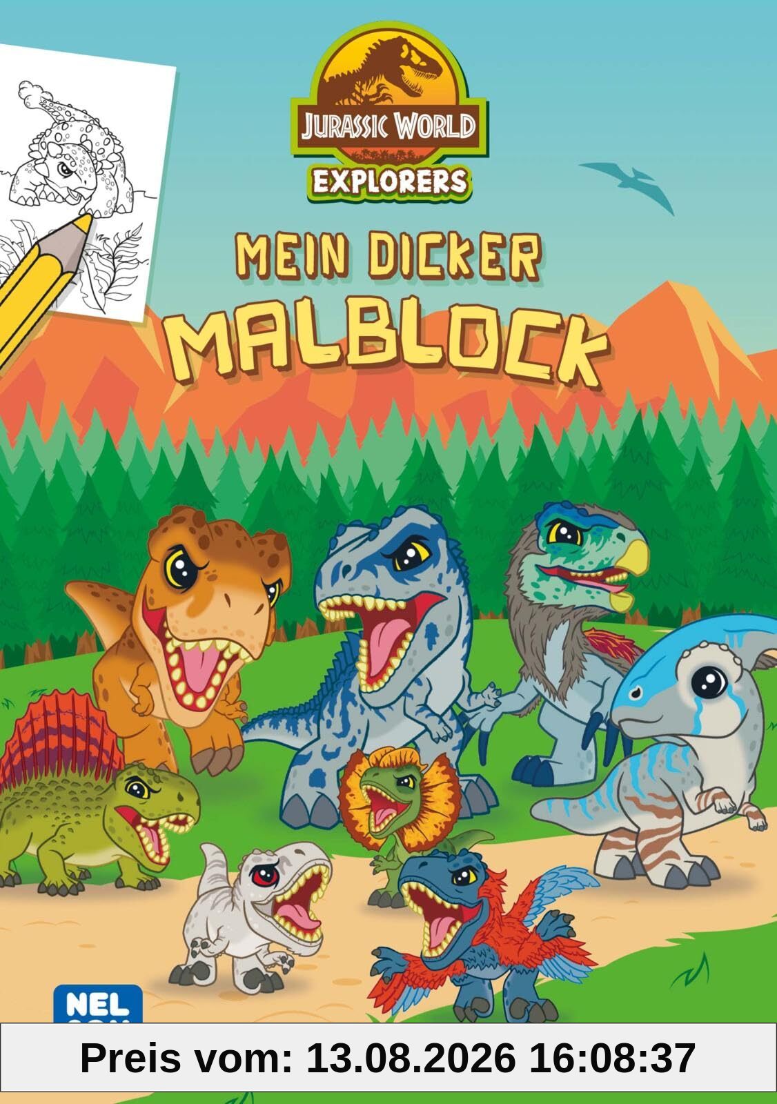 Jurassic World Explorers: Mein dicker Malblock