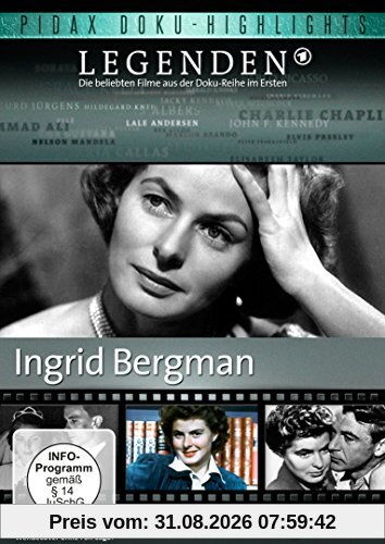 Legenden: Ingrid Bergman - Die beliebte ARD-Reihe über eine der bedeutendsten Schauspielerinnen der Filmgeschichte (Pidax Doku-Highlights)