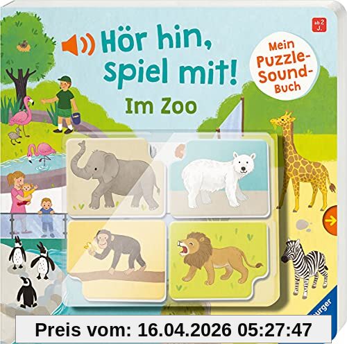 Hör hin, spiel mit! Mein Puzzle-Soundbuch: Im Zoo