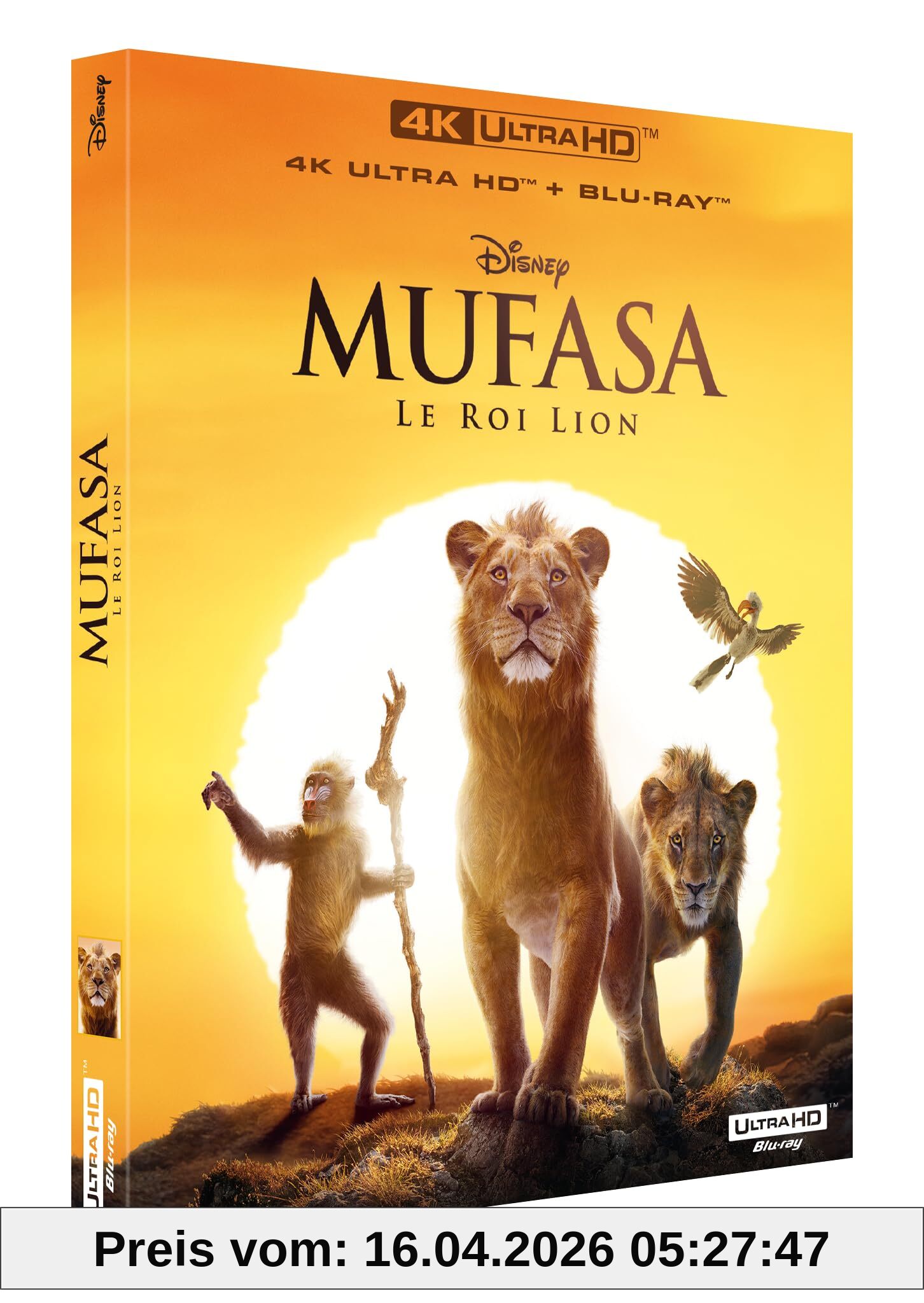 Mufasa : Le Roi Lion [4K Ultra HD + Blu-Ray]