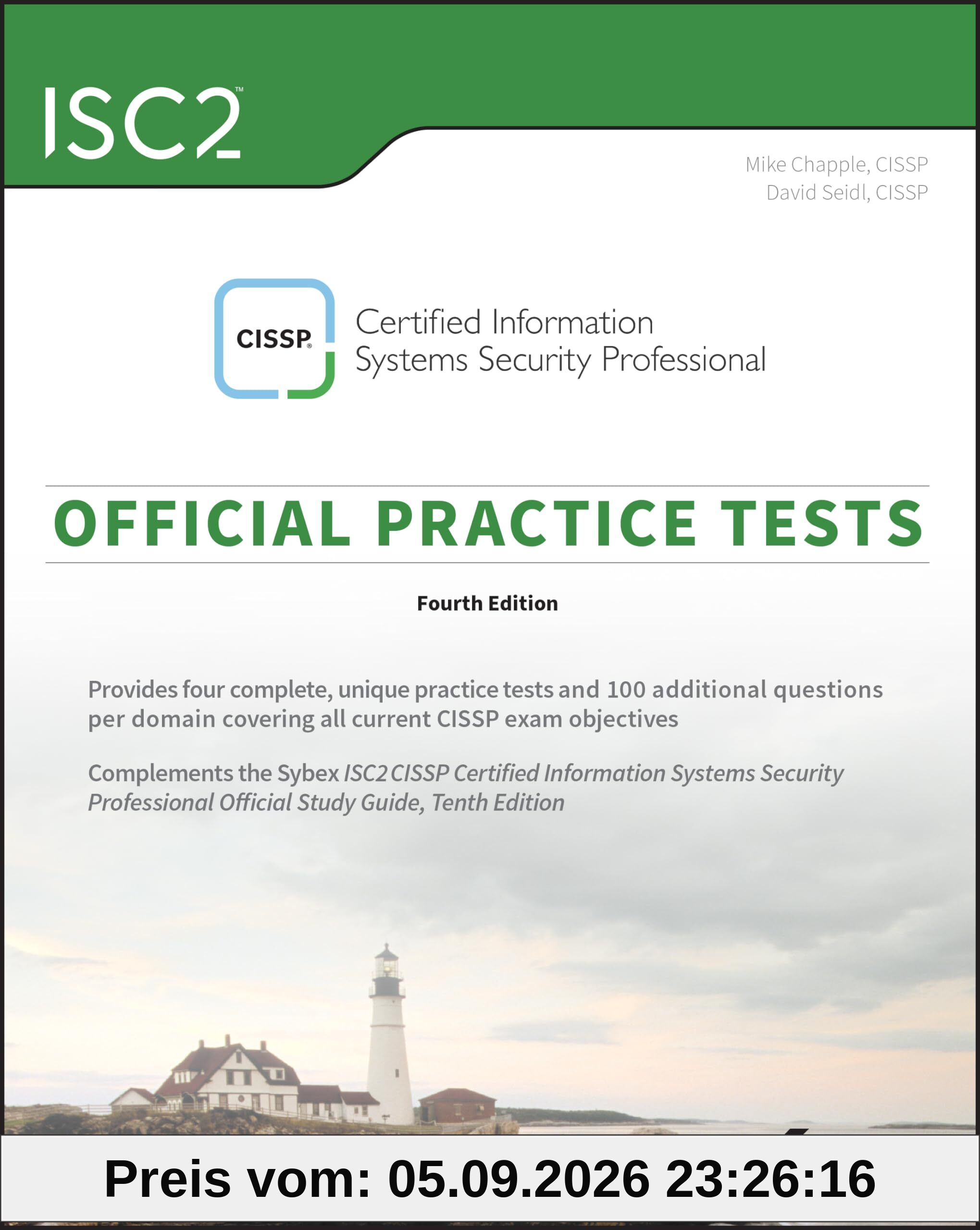 ISC2 CISSP Certified Information Systems Security Professional Official Practice Tests