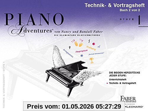Piano Adventures: Technik- & Vortragsheft 1