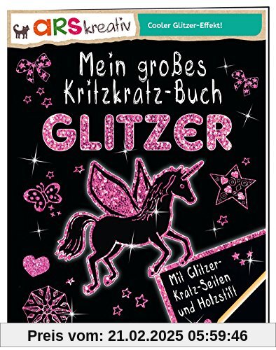 Mein großes Kritzkratz-Buch Glitzer