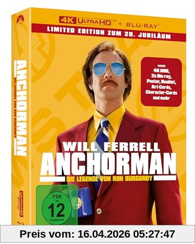 Anchorman: Die Legende von Ron Burgundy - Limited Collector's Edition [4K Ultra HD] + [Blu-ray] + [Bonus Blu-ray]
