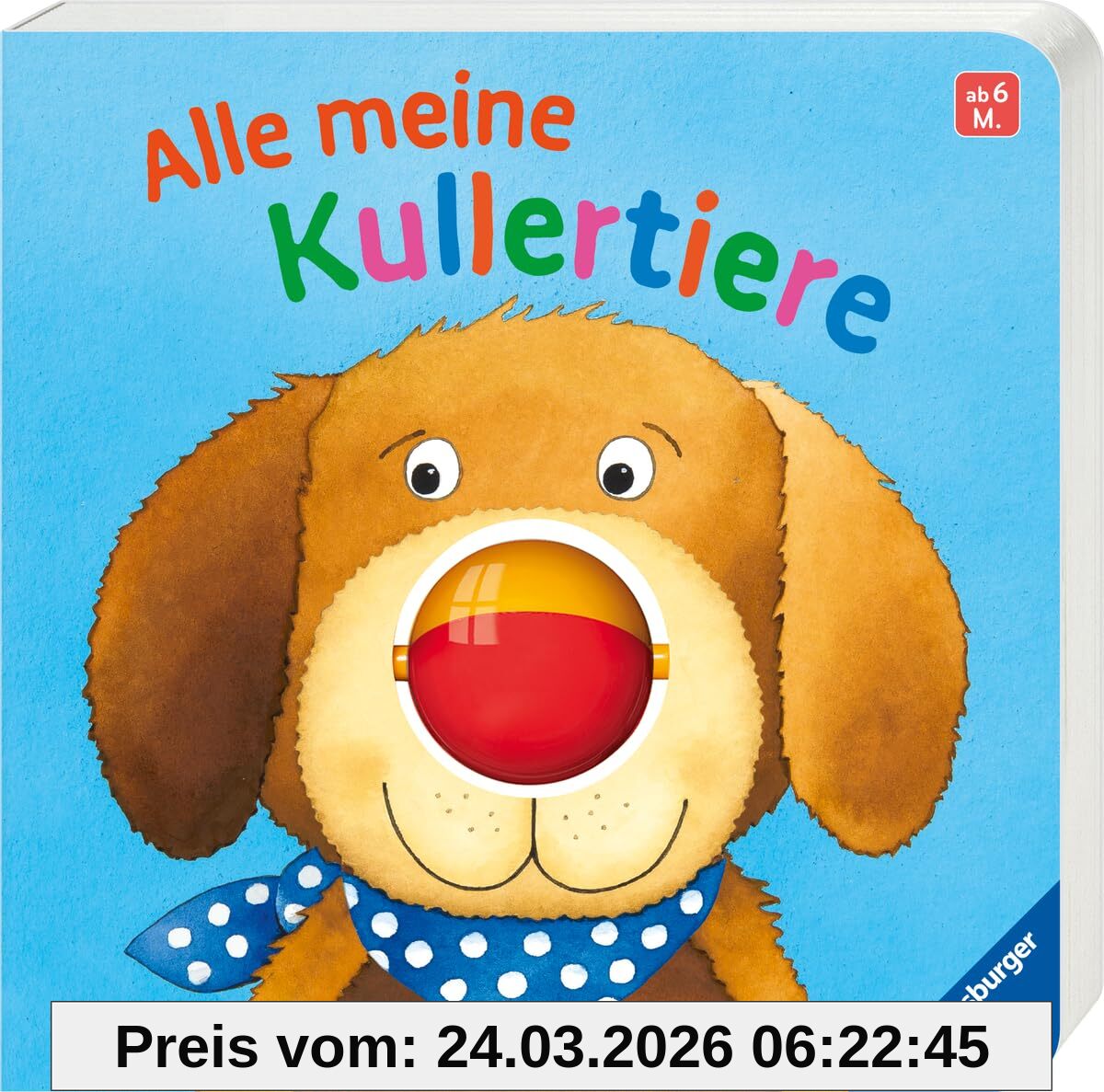 Alle meine Kullertiere - Baby-Buch für Kinder ab 6 Monaten, Spielbuch mit Rasselkugel