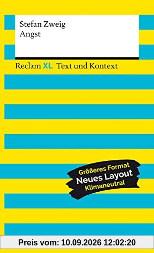Angst. Textausgabe mit Kommentar und Materialien: Reclam XL – Text und Kontext