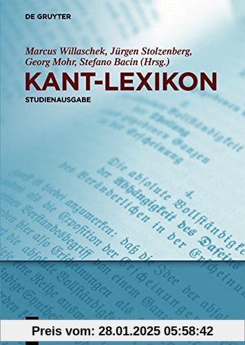 Kant-Lexikon: Studienausgabe