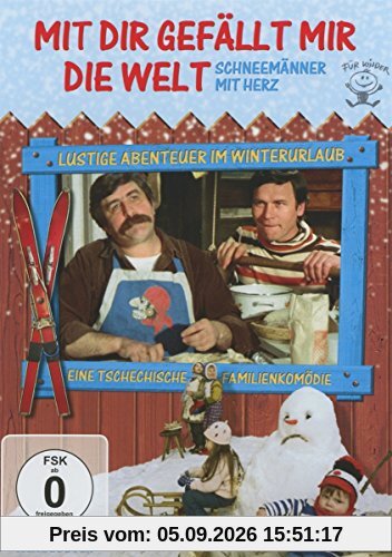 Mit dir gefällt mir die Welt - Schneemänner mit Herz