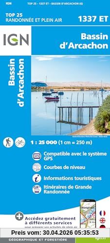 1337ET Bassin d'Archachon: 1:25000