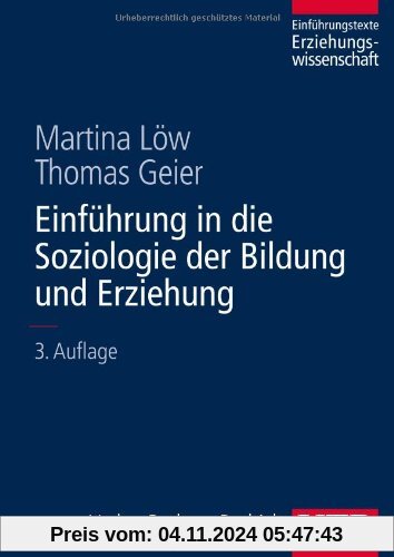 Einführung in die Soziologie der Bildung und Erziehung