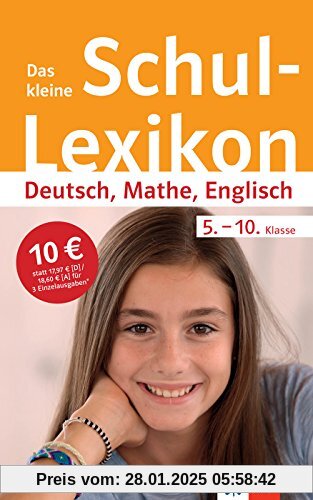 Klett Das kleine Schul-Lexikon Deutsch, Mathe, Englisch 5.-10. Klasse: Typische Fehler in Deutsch, Mathematik und Englis