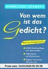 Von wem ist das Gedicht?: Nachschlagewerk