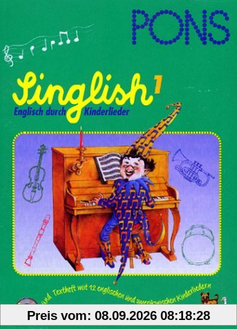 PONS Singlish, Englisch durch Kinderlieder, Audio-CDs, Tl.1, 1 Audio-CD
