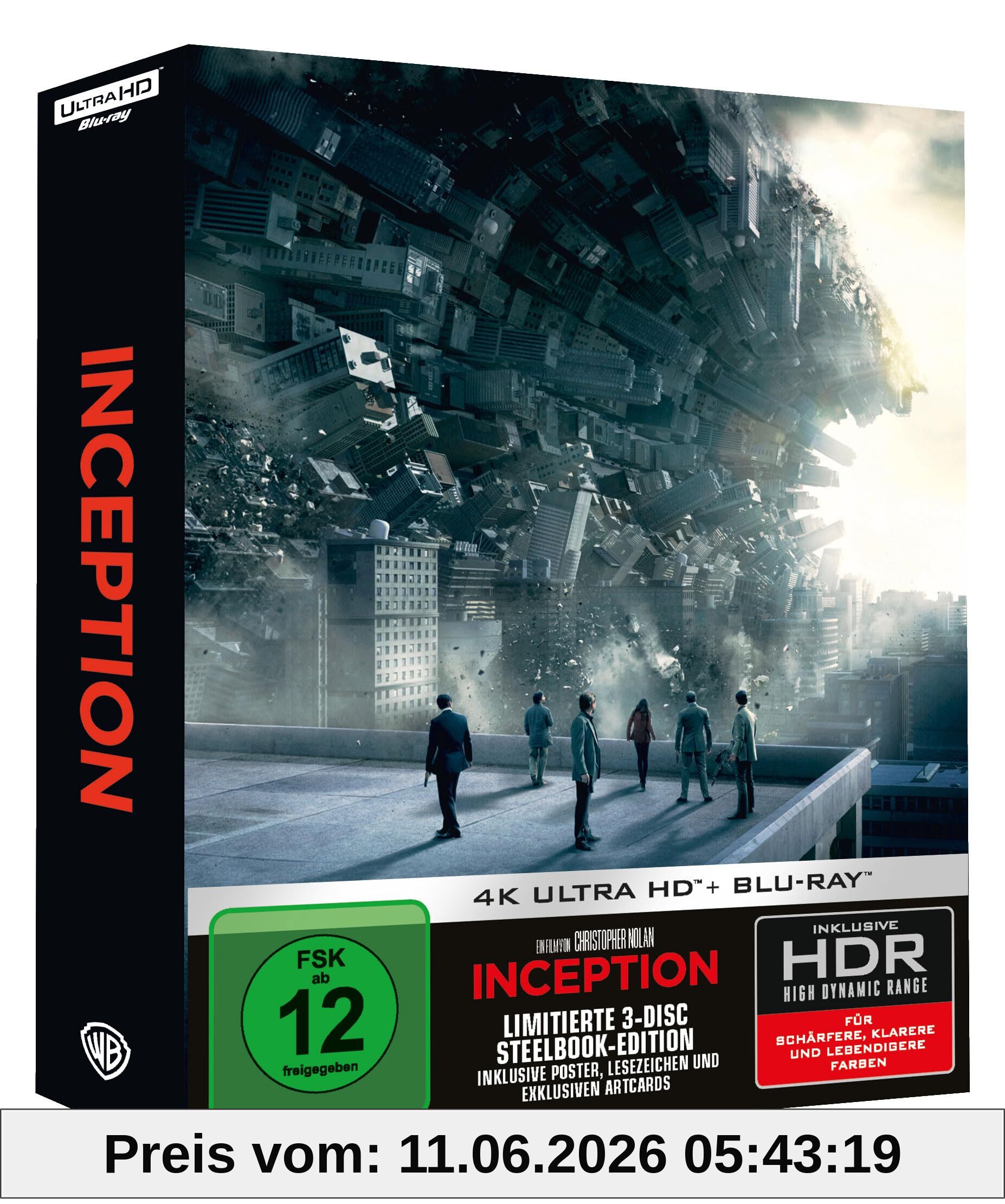 Christopher Nolan Inception - Ultimate Collector's Edition (4K Ultra Hd + Blu-ray + Bonus-Blu-ray)