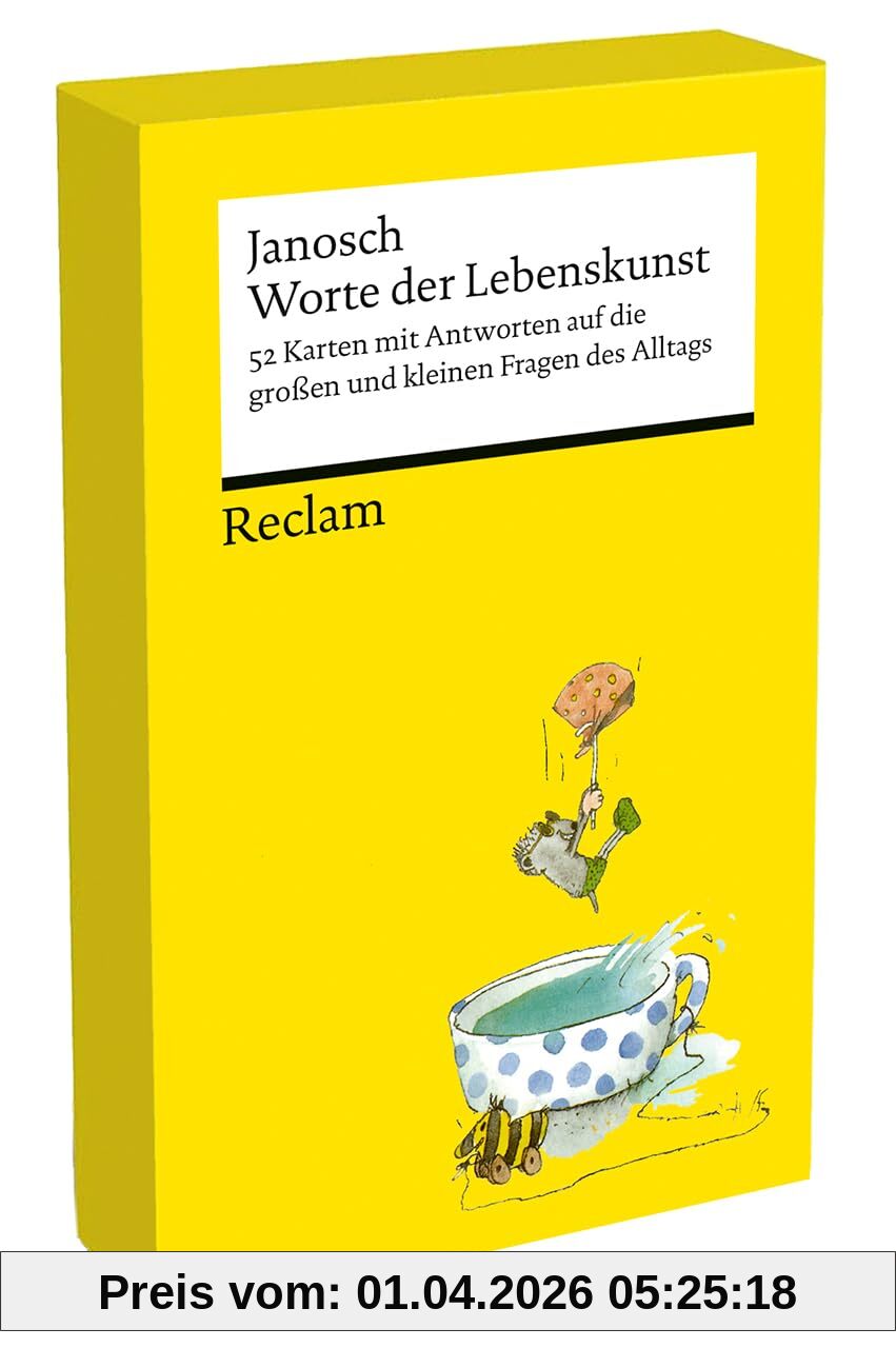 Worte der Lebenskunst. 52 Karten mit Antworten auf die großen und kleinen Fragen des Alltags (Kartenbox): Die besten Lebensweisheiten von A wie Ach ... – Handliche Kartenbox mit 52 Karten