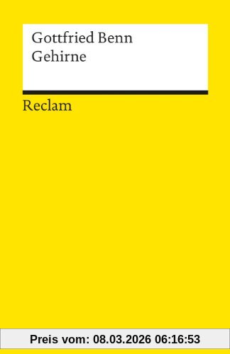 Gottfried Benn Gehirne, Novellen