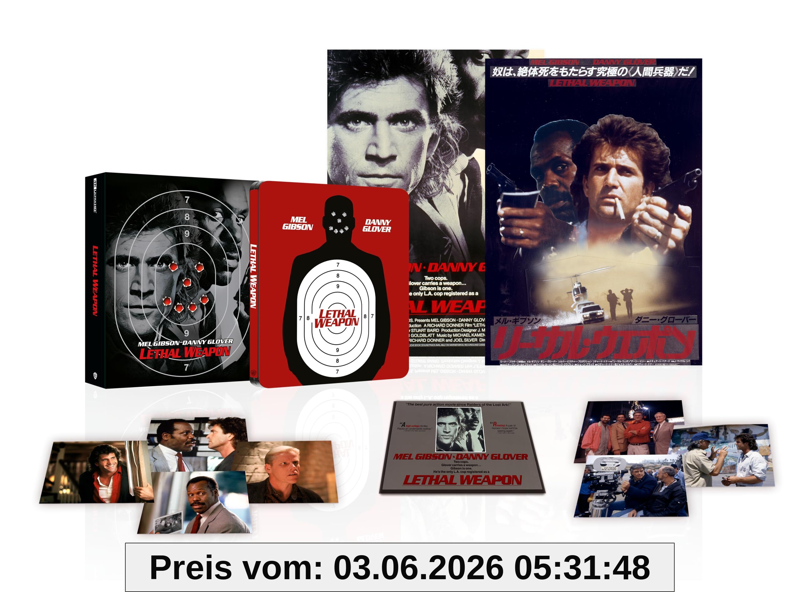Richard Donner L'Arme Fatale [Édition Collector 4K Ultra Hd + Blu-Ray-Boîtier SteelBook + Goodies]
