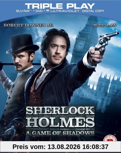 [UK-Import]Sherlock Holmes A Game of Shadows Triple Play Blu-ray + DVD + UV Copy
