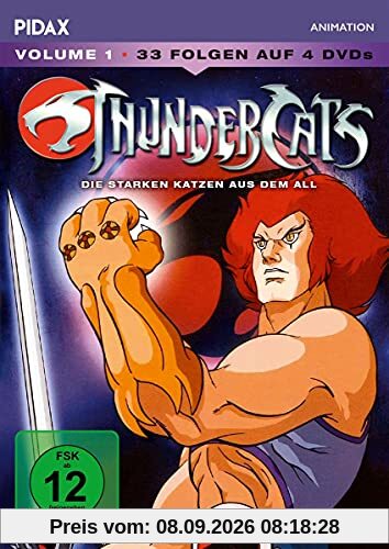 ThunderCats - Die starken Katzen aus dem All, Vol. 1 / Die ersten 33 Folgen der Kult-Serie (Pidax Animation) [4 DVDs]