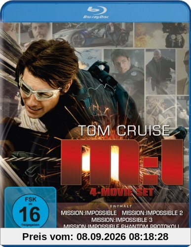 Mission: Impossible - M:I 4-Movie Set (Mission: Impossible / Mission: Impossible 2 / Mission: Impossible 3 / Mission: Impossible - Phantom Protokoll) [Blu-ray]