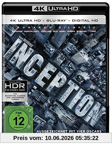Inception (4K Ultra HD + 2D-Blu-ray) (2-Disc Version)  [Blu-ray]
