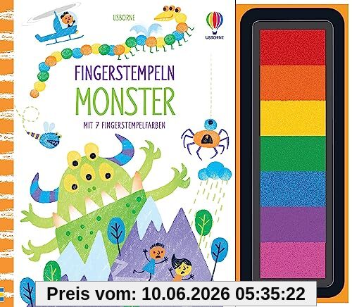 Fingerstempeln: Monster: mit 7 Stempelfarben – kreative Beschäftigung, nicht nur für Halloween – ab 6 Jahren (Fingerstempeln-Reihe)