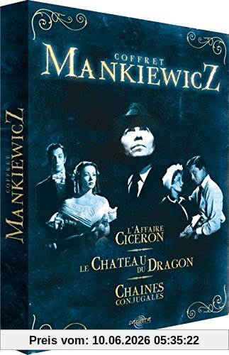 Coffret Joseph L. Mankiewicz 3 DVD - L'Affaire Ciceron / Le Château du dragon / Chaînes conjugales [FR Import]