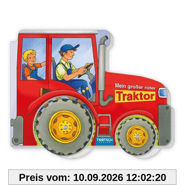 Trötsch Pappenbuch Räderbuch Mein großer roter Traktor: Spielbuch Räderbuch Beschäftigungsbuch