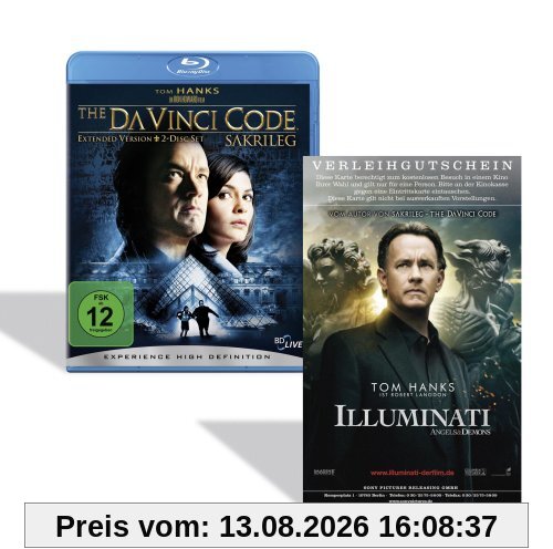 The Da Vinci Code - Sakrileg  incl. 1 Kinoticket für Illuminati (Extended Version, exklusiv bei Amazon.de) [Blu-ray]