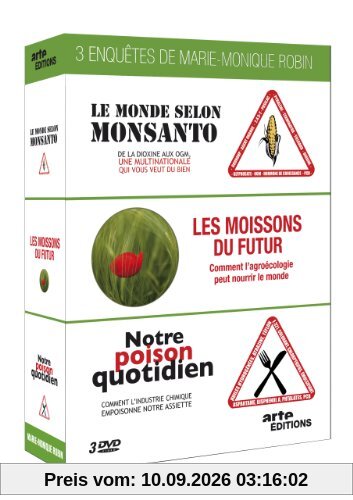 Coffret marie-monique robin : le monde selon monsanto ; les moissons du futur ; notre poison quotidien [FR Import]