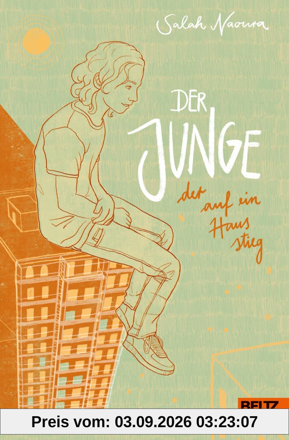 Der Junge, der auf ein Haus stieg