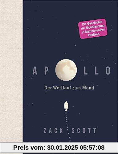 Apollo: Der Wettlauf zum Mond - 50 Jahre Mondlandung in faszinierenden Schaubildern - das perfekte Geschenk für alle Tec