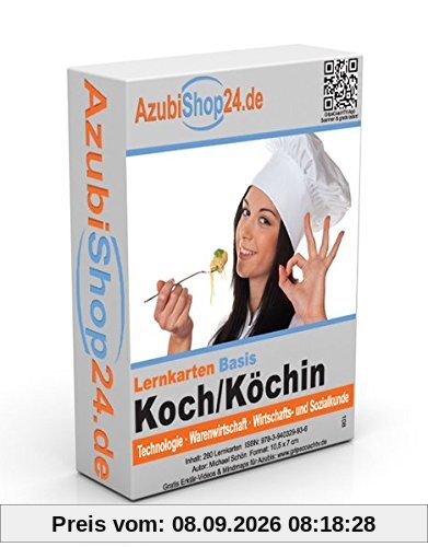 AzubiShop24.de Basis-Lernkarten Koch / Köchin: Erfolgreiche Prüfungsvorbereitung auf die Abschlussprüfung