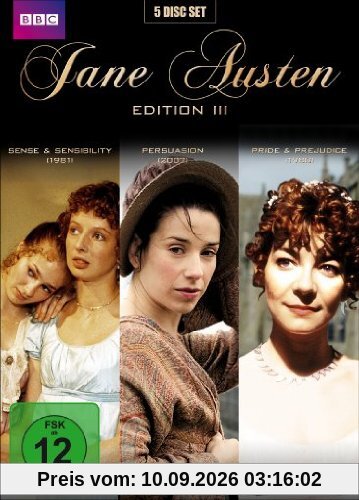 Jane Austen Edition 3 (Sinn und Sinnlichkeit / Persuasion / Pride & Prejudice) (Collector's Edition) [5 DVDs]
