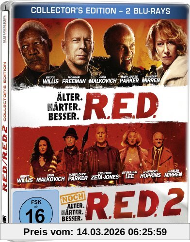 unbekannt R.E.D. - Älter. Härter. Besser/R.E.D. 2 - Noch Älter. Härter. Besser - Steelbook [Blu-ray] [Collector's Edition]