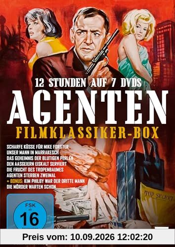 Agenten Filmklassiker-Box / Acht europäische Agentenfilme mit absoluter Starbesetzung [7 DVDs]