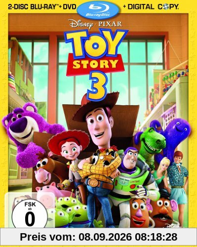 Toy Story 3 (2-Disc Blu-ray + DVD + Digital Copy) [Blu-ray]