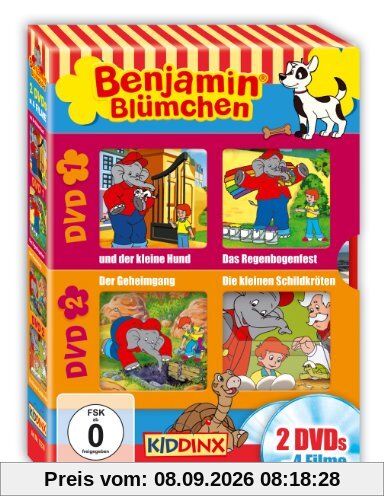 Benjamin Blümchen - Der kleine Hund/Das Regenbogenfest/Der Geheimgang/Die kleinen Schildkröten [2 DVDs]