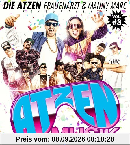 Präsentieren Atzen Musik Vol.3 (3 CD Limited Deluxe Fan-Box inkl. Atzen-Musik-Brille, Autogrammkarte + Aufkleber)
