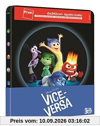 Vice-versa Steelbook Blu-ray 3D + 2D Edition spéciale collector et son livret de 76 pages inédites