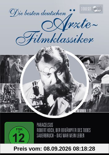 Die besten deutschen Ärzte-Filmklassiker (Paracelsus / Robert Koch, Der Bekämpfer des Todes / Sauerbruch - Das war mein Leben) [3 DVDs]