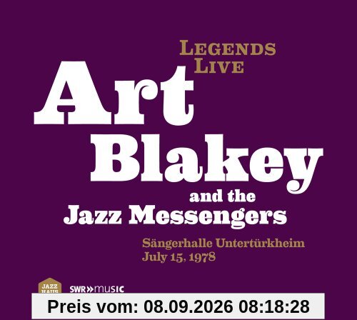 Legends Live Art Blakey - Sängerhalle Untertürkheim 15.7.1978