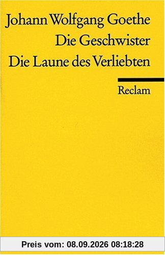 Die Geschwister. Die Laune des Verliebten