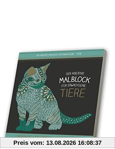 Malblock für Erwachsene mit CD: Tiere 1