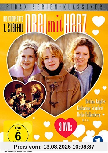 Drei mit Herz, Staffel 1 / Die komplette 1. Staffel der beliebten Serie (Pidax Serien-Klassiker) [3 DVDs]