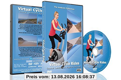 Virtuelle Fahrradtouren DVD - Küstenlandschaften Algarve, Portugal - für Indoor Radfahren, Laufband und Jogging Workouts