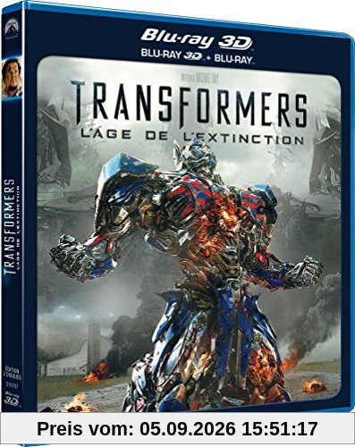 Transformers : l'âge de l'extinction [Combo Blu-ray 3D + Blu-ray 2D] [FR IMPORT]