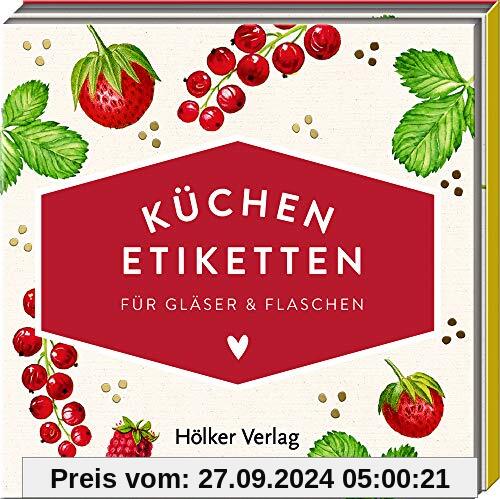 Küchen-Etiketten (Rote Beeren, Hölker Küchenpapeterie): Für Gläser & Flaschen