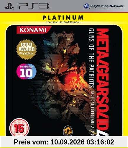 Metal Gear Solid 4: Guns Of The Patriots - Platinum [UK-Import]